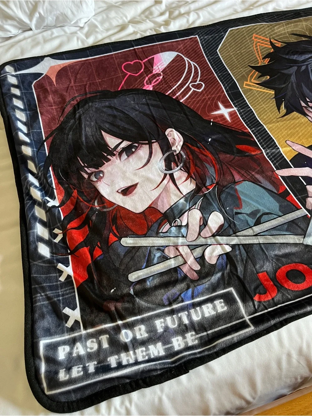 Bilibili Link Click Anime Fleece Throw Blanket 80x153cm 100% Polyester Multicolo